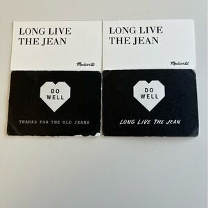 4x Madewell Denim Recycling Gift Card